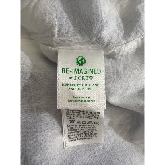 NWT J.Crew Factory Blue & White Gingham Tiered Midi Dress XL - Picture 4 of 16